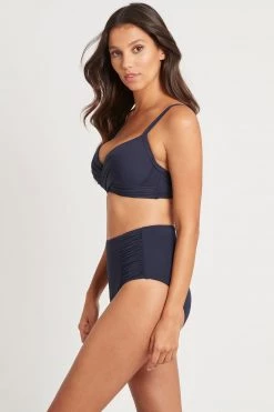 Eco Essentials Night Sky Bottoms Eco Essentials Gathered Side High Waist Pant