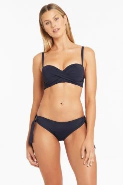 Eco Essentials Night Sky Tops Eco Essentials Twist Front Bandeau Bikini Top
