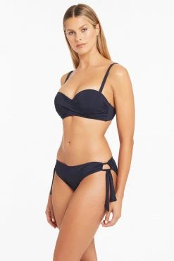 Eco Essentials Night Sky Tops Eco Essentials Twist Front Bandeau Bikini Top