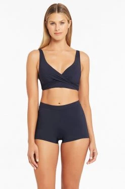 Eco Essentials Night Sky Eco Essentials Cross Front Multifit Bra Top