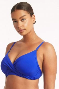 Eco Essentials Cobalt Tops Eco Essentials Twist Front DD/E Cup Bra
