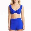 Eco Essentials Cobalt Eco Essentials F Cup Frill Underwire Bra