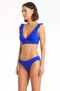 Eco Essentials Cobalt Eco Essentials Frill Bra Top 9 Eco Essentials Cobalt Eco Essentials Frill Bra Top