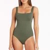 Eco Essentials Khaki Best Sellers Eco Essentials Square Neck One Piece 2 Eco Essentials Khaki Best Sellers Eco Essentials Square Neck One Piece