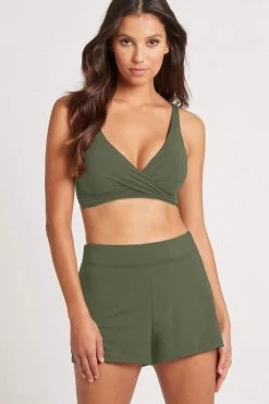 Eco Essentials Khaki Eco Essentials Swim Shorts