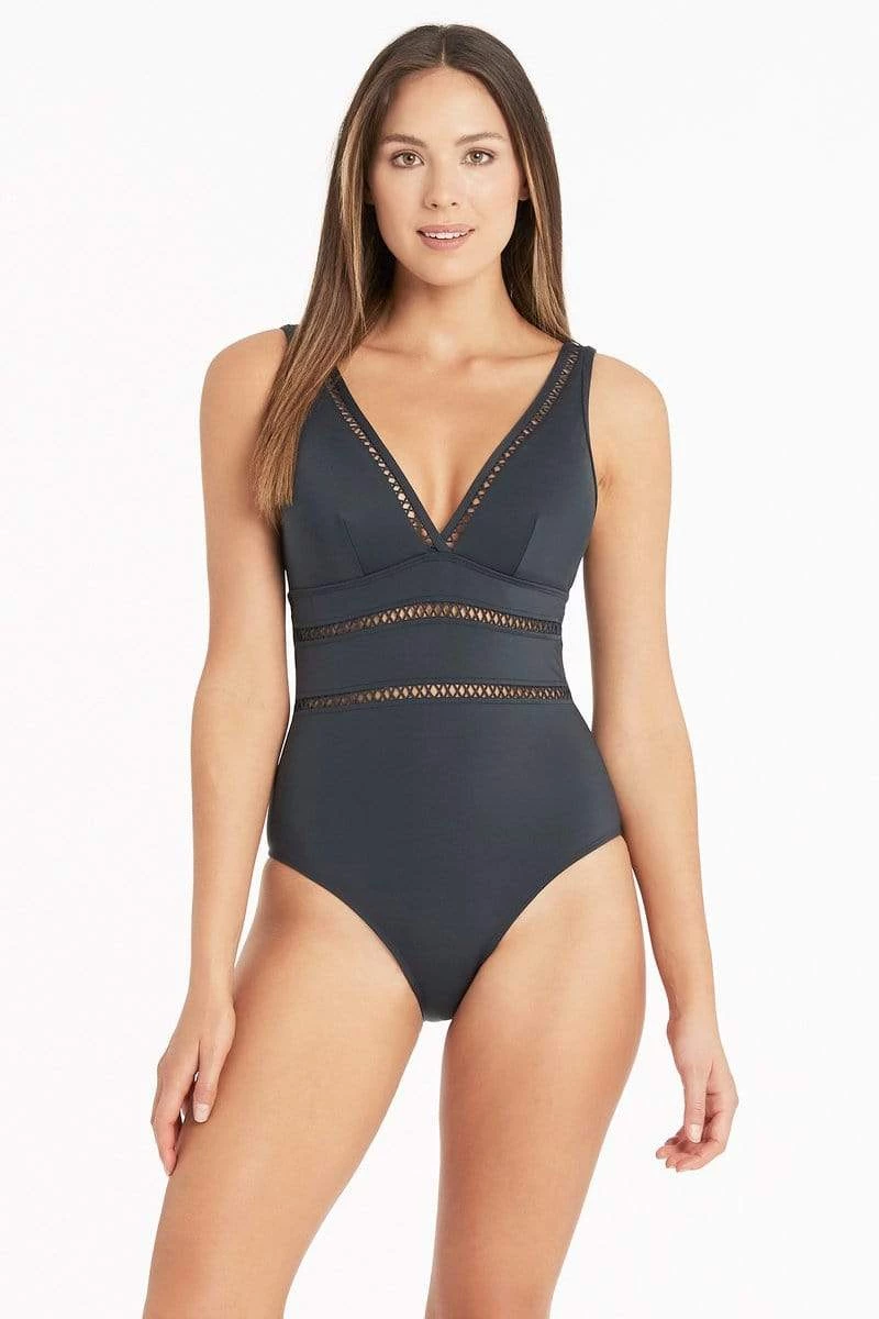 Lola Shimmer Charcoal Lola Shimmer Cross Front Spliced Multifit One Piece One Pieces 3 Lola Shimmer Charcoal Lola Shimmer Cross Front Spliced Multifit One Piece One Pieces