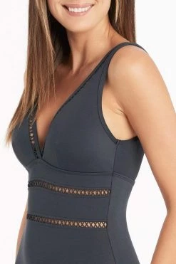Lola Shimmer Charcoal Lola Shimmer Cross Front Spliced Multifit One Piece One Pieces 9 Lola Shimmer Charcoal Lola Shimmer Cross Front Spliced Multifit One Piece One Pieces