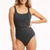 Lola Shimmer Charcoal One Pieces Lola Shimmer Square Neck One Piece 1 Lola Shimmer Charcoal One Pieces Lola Shimmer Square Neck One Piece