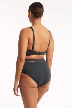 Lola Shimmer Charcoal Lola Shimmer High Waist Pant