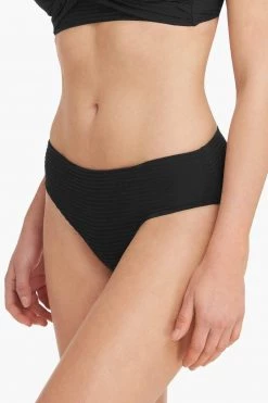 Messina Black Messina Mid Bikini Pant Bottoms 9 Messina Black Messina Mid Bikini Pant Bottoms
