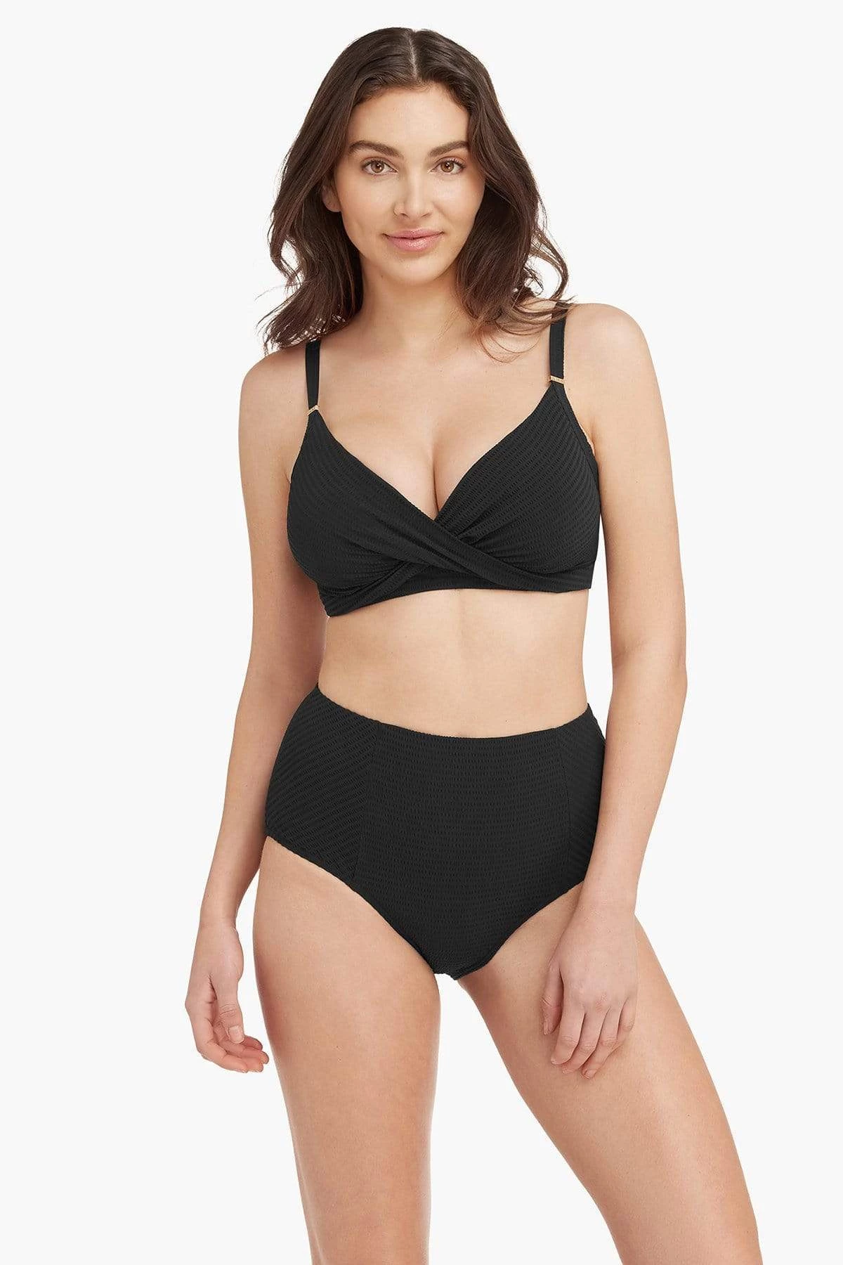 Messina Black Messina Twist Front DD/E Cup Bra Tops 3 Messina Black Messina Twist Front DD/E Cup Bra Tops