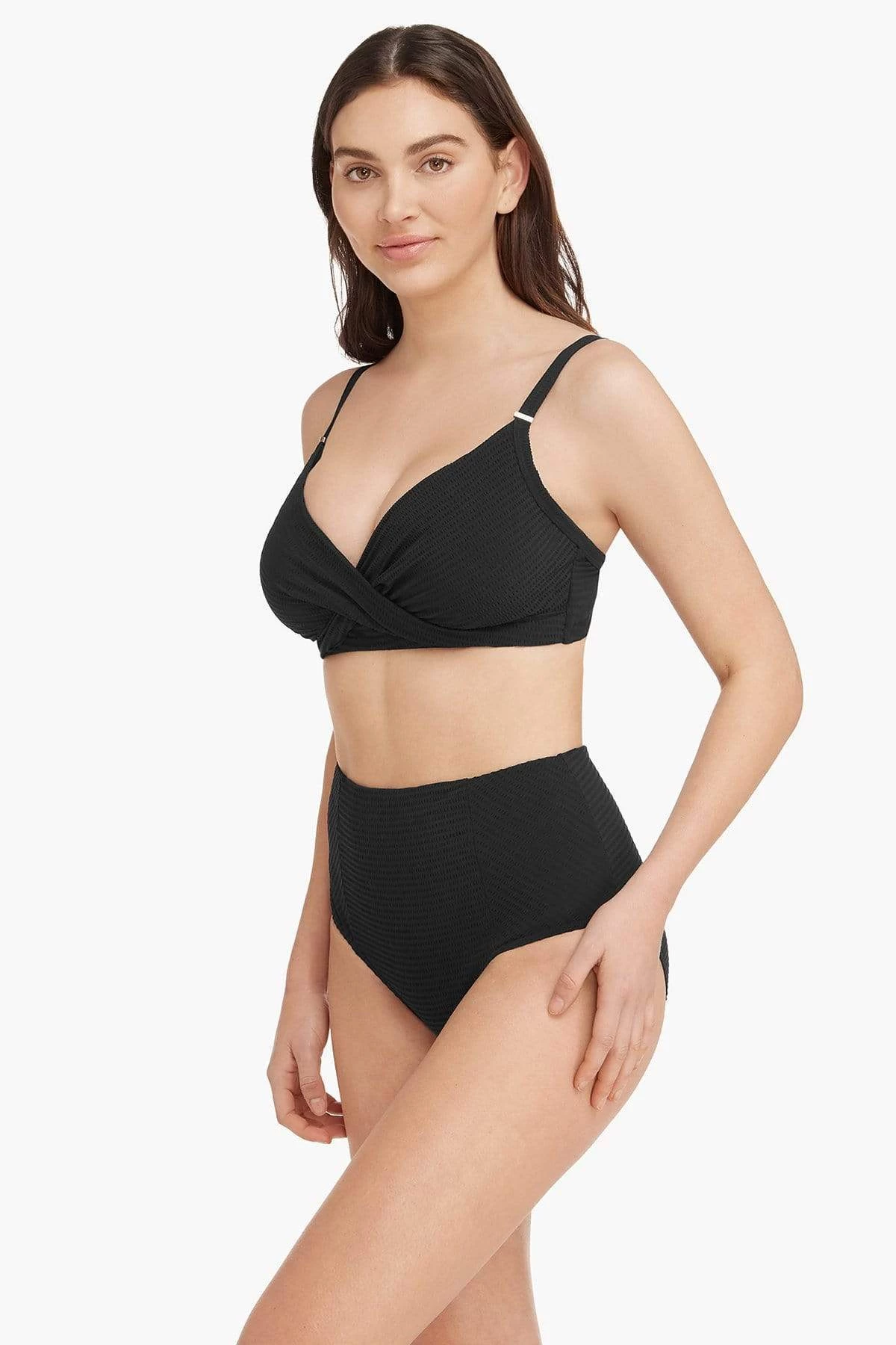 Messina Black Messina Twist Front DD/E Cup Bra Tops 5 Messina Black Messina Twist Front DD/E Cup Bra Tops