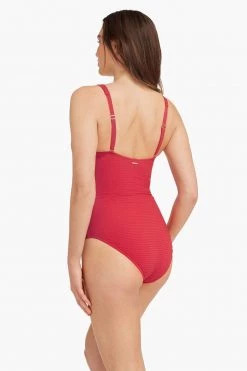 Messina Red One Pieces Messina D/DD Cup One Piece