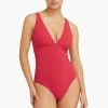 Messina Red Messina Panel Line Multifit One Piece One Pieces
