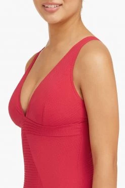 Messina Red Messina Panel Line Multifit One Piece One Pieces