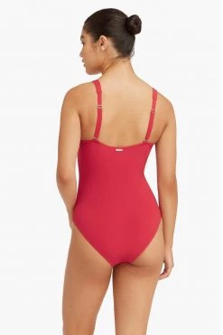 Messina Red Messina Panel Line Multifit One Piece One Pieces