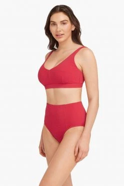 Messina Red Messina High Waist Pant Bottoms