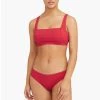 Messina Red Messina Square Neck Bra Top