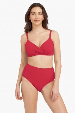 Messina Red Messina Twist Front DD/E Cup Bra
