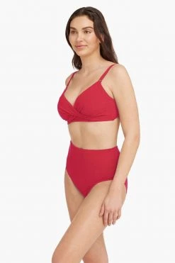 Messina Red Messina Twist Front DD/E Cup Bra