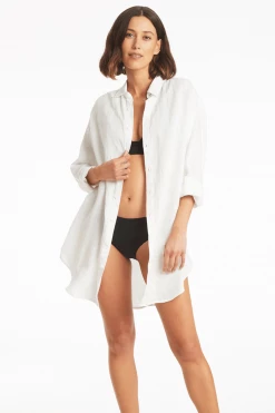 NEW ARRIVALS Resort Linen Cover Up