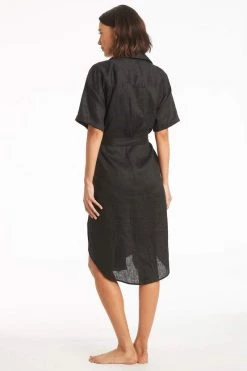 Resort Linen Wrap Cover Up Shirt NEW ARRIVALS