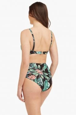 Tango Black Tango High Waist Gathered Side Pant Bottoms