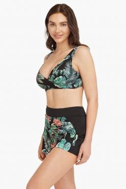 Tango Black Tops Tango G Cup Cross Front Bra Top