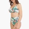 Tango White Bottoms Tango High Waist Gathered Side Pant
