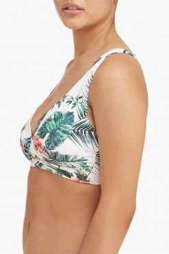 Tango White Tango Cross Front Multifit Bra Top Tops