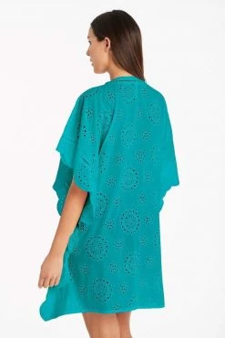 Vacation Embroidery Kaftan Surf Poncho